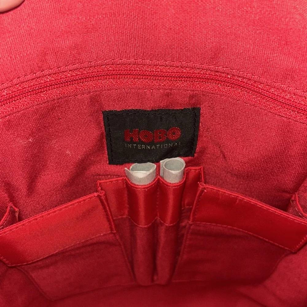 HOBO International New Carlotta Shiny Black Leather Shoulder Bag - Picture 14 of 15